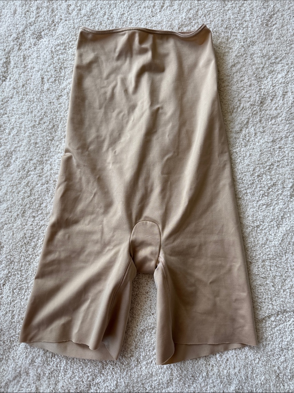 Spanx Beige High-Waist Shaping Shorts